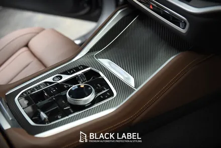 BMW X6 LCI 우드트림에 카본 랩핑/ 3M 카본블랙/ 하남랩핑 시공은 블랙라벨! / 하남 초일동