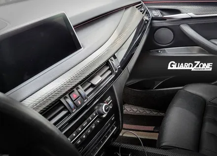 BMW X5 실내 우드 카본 랩핑, 성남 수정구 위례 수입차 랩핑 전문 가드존 / 성남시 수정구 창곡동