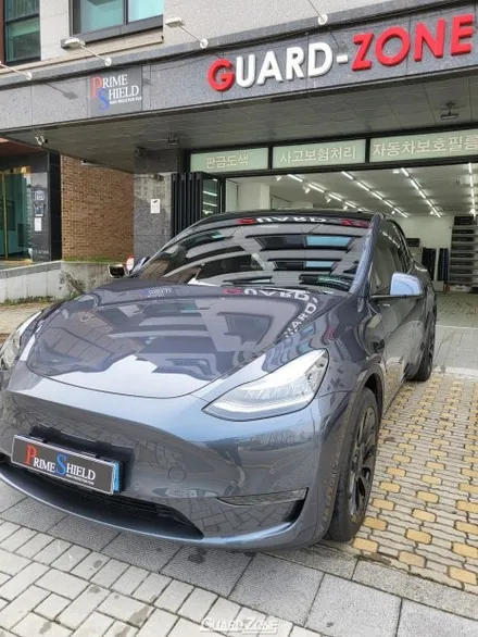 테슬라 모델Y 프라임쉴드 프렁크, 본넷 PPF 시공. 성남 위례 테슬라 PPF전문 가드존 / 성남시 수정구 창곡동