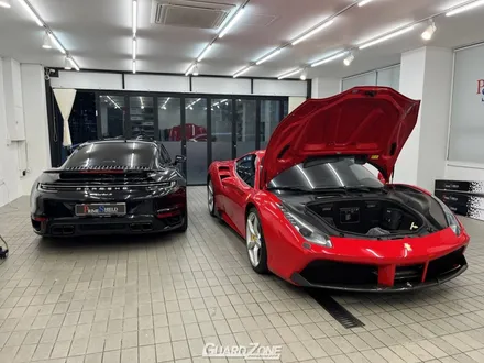 페라리 488 GTB 프론트 범퍼 PPF 재시공, 위례신도시 페라리 PPF 시공 전문 가드존 / 성남시 수정구 창곡동