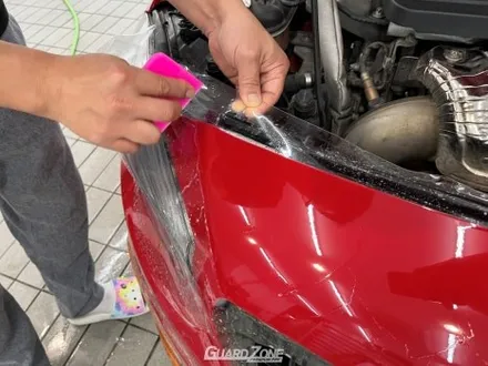 벤츠 W176 A45 AMG 주차 중 사고로 인한 PPF 재시공, 프론트 PPF 패키지 성남 위례 수입차 PPF 가드존 / 성남시 수정구 창곡동