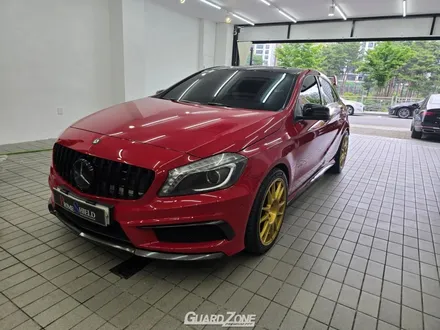 벤츠 W176 A45 AMG 주차 중 사고로 인한 PPF 재시공, 프론트 PPF 패키지 성남 위례 수입차 PPF 가드존 / 성남시 수정구 창곡동