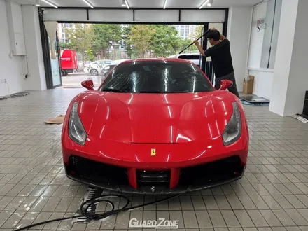 페라리 488 GTB 프론트 범퍼 PPF 재시공, 위례신도시 페라리 PPF 시공 전문 가드존 / 성남시 수정구 창곡동