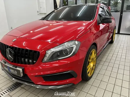 벤츠 W176 A45 AMG 주차 중 사고로 인한 PPF 재시공, 프론트 PPF 패키지 성남 위례 수입차 PPF 가드존 / 성남시 수정구 창곡동