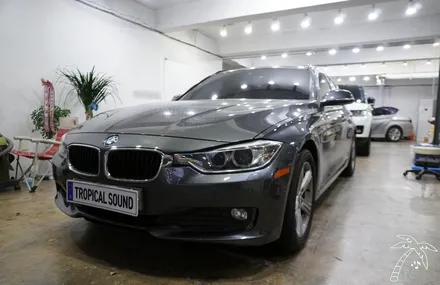 BMW 3시리즈 투어링 안드로이드 올인원 설치와 카오디오 스피커 튜닝에 대해