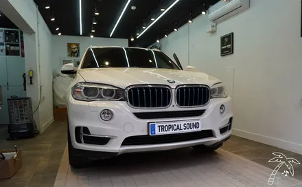 BMW X5 안드로이드 올인원 설치와 고장난 블랙박스 하이패스 교체