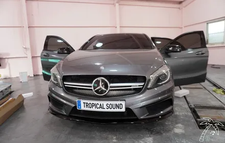 벤츠 CLA45 AMG 안드로이드 올인원 설치와 기존 후방카메라 연결! aux 코딩 안되는 NTG 음성 싱크밀림 노이즈 완벽 해결 유튜브 넷플릭스 시청 가능합니다