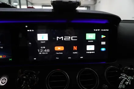 2018 벤츠 W213 모니터 활용도 높이는 방법! M2c 터치로 안드로이드 어플리케이션 사용하기