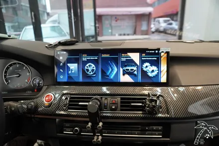 BMW F10 5시리즈 한물갔다? 아직입니다. 15in 안드로이드 올인원 설치로 새차만들기 대화면으로 유튜브 넷플릭스 tmap 카카오내비 네이버지도 사용