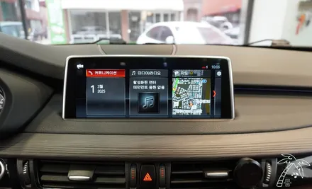 BMW X5 안드로이드 올인원 설치와 고장난 블랙박스 하이패스 교체