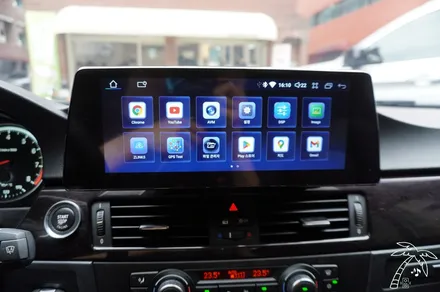 BMW E93 328i 컨버터블 카오디오 튜닝 안드로이드 올인원 블랙박스 후방카메라 스피커 설치로 한번에 작업하고 할인도 받으세요:D