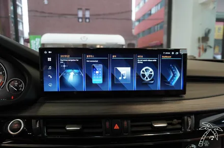 BMW X5 안드로이드 올인원 설치와 고장난 블랙박스 하이패스 교체