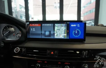BMW X5 안드로이드 올인원 설치와 고장난 블랙박스 하이패스 교체
