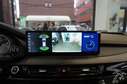 BMW X5 안드로이드 올인원 설치와 고장난 블랙박스 하이패스 교체