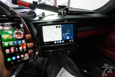 포르쉐 911 터보s 카오디오 튜닝 BOSE 시스템 사운드 업그레이드와 안드로이드오토 애플카플레이 편의기능 추가