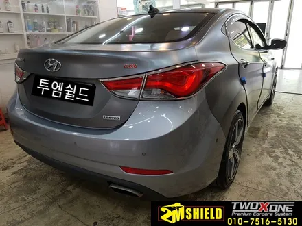 아반떼 전체랩핑 뒷범퍼 사고후 재시공 / 부산 사상구