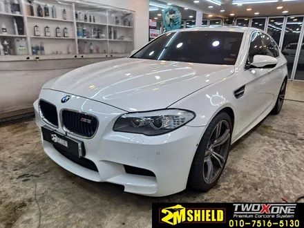 BMW M5 전체 랩핑 그린색상으로 화사하게~ / 부산 사상구