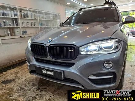 BMW X6 크롬죽이기 부분 랩핑 카본필름 / 부산 사상구