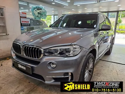 BMW X5 실내 우드를 입체 카본 필름으로 실내 랩핑 / 부산 사상구