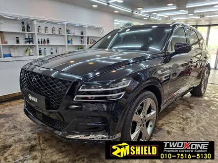 제네시스 GV80 헤드라이트 PPF 부분 크롬죽이기 랩핑 / 부산 사상구