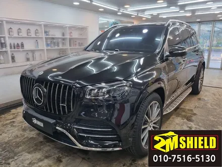 부산 전체랩핑 벤츠 gls 유광 화이트 컬러로 바뀌었어요 / 부산 사상구