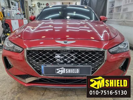 제네시스 g70 그린색으로 자동차 전체 도장 컬러 바꾸기 랩핑 / 부산 사상구