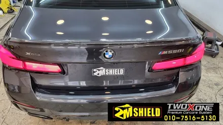 BMW m550i 5시리즈 부산 실내랩핑 / 부산 사상구