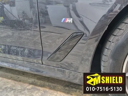 bmw 5시리즈 g30 전체 크롬몰딩 랩핑 크롬죽이기 작업 / 부산 사상구