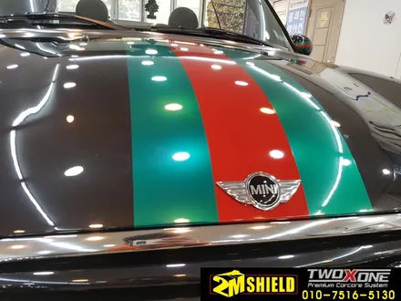 부산 bmw 미니 컨버터블 데칼 작업 레이싱 바이퍼라인 멋지게~ / 부산 사상구