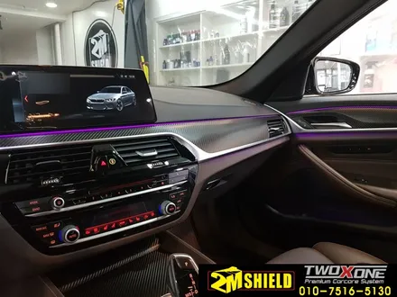 BMW 5시리즈 윈도우 크롬 죽이기 실내랩핑 작업 / 부산 사상구
