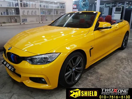 BMW 4시리즈 컨버터블 노랑이로 전체 랩핑하기 / 부산 사상구