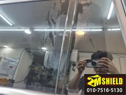 부산 전체랩핑 벤츠 gls 유광 화이트 컬러로 바뀌었어요 / 부산 사상구