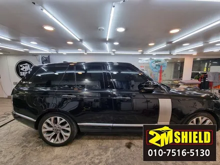 부산 레인지로버 듀오톤 투톤 랩핑제거하고 올블랙으로 / 부산 사상구