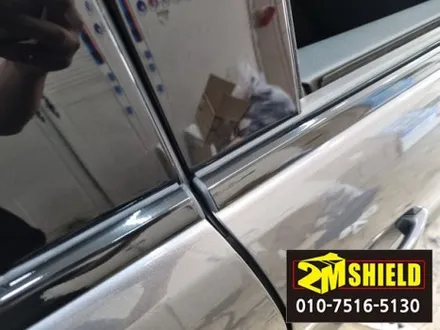 티구안 윈도우몰딩 물때제거를 위한 크롬죽이기 랩핑 / 부산 사상구