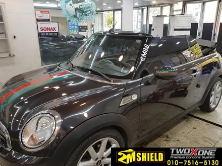 부산 bmw 미니 컨버터블 데칼 작업 레이싱 바이퍼라인 멋지게~ / 부산 사상구