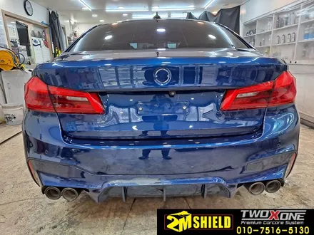 전체 랩핑 제거 작업 BMW 5시리즈 락그레이 / 부산 사상구