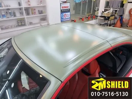 BMW 4시리즈 M4 컨버터블 전체 랩핑 에이버리 사틴카키그린 / 부산 사상구