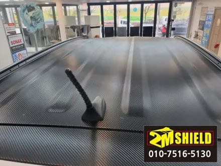 싼타페 DM 손상된 루프 도장 커버위한 루프스킨 시공 / 부산 사상구