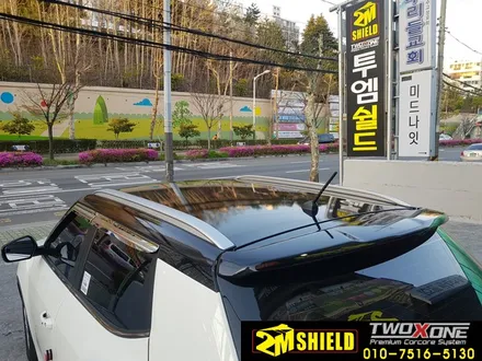 부산 티볼리 루프탈거없이 투톤랩핑 & 바이퍼라인 작업 / 부산 사상구