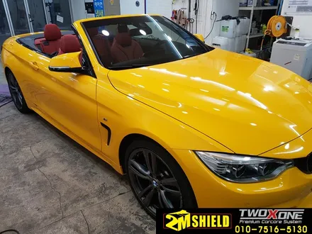 BMW 4시리즈 컨버터블 노랑이로 전체 랩핑하기 / 부산 사상구