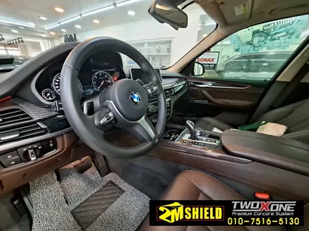 BMW X5 실내 우드를 입체 카본 필름으로 실내 랩핑 / 부산 사상구