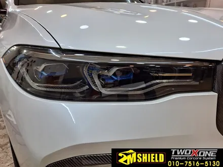 진주에서 오신 BMW X7 크롬죽이기 입체 카본 랩핑 / 부산 사상구