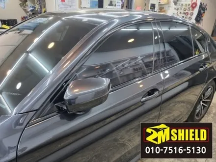 bmw 5시리즈 g30 전체 크롬몰딩 랩핑 크롬죽이기 작업 / 부산 사상구