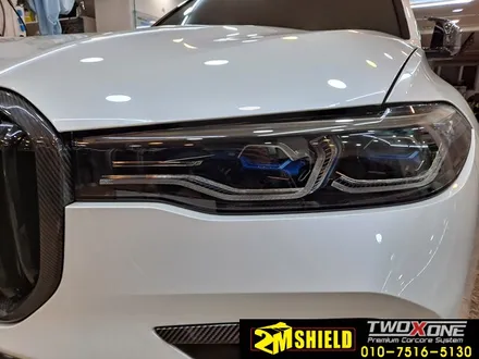 진주에서 오신 BMW X7 크롬죽이기 입체 카본 랩핑 / 부산 사상구