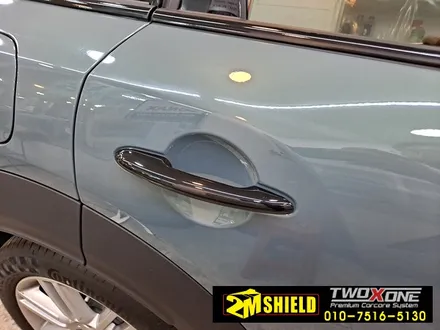 bmw 미니 컨트리맨 크롬죽이기 랩핑 광각미러 교체 작업 / 부산 사상구