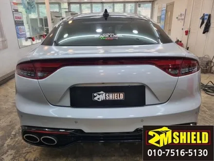 자동차 전체 랩핑 스팅어 블랙에서 실버로 변신 / 부산 사상구