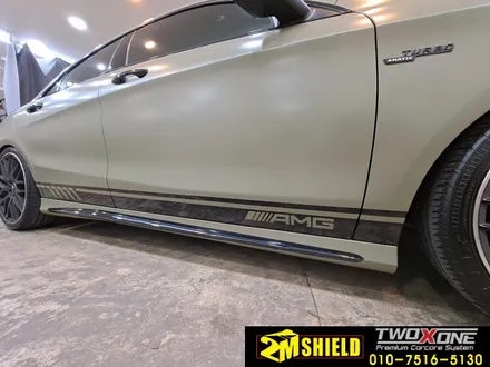 벤츠 CLA 45 AMG 전체 랩핑 사틴 카키그린 / 부산 사상구