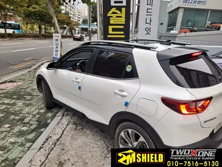 기아 스토닉 투톤 랩핑 루프스킨 시공했어요 / 부산 사상구