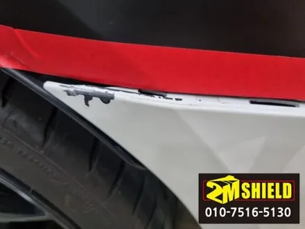 BMW 5시리즈 전체 랩핑 작업 사틴블랙 자동차 랩핑 / 부산 사상구