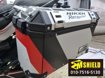 야마하 나이켄 niken 니켄 쇼바 오토바이 탑박스 랩핑 작업 / 부산 사상구